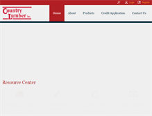 Tablet Screenshot of countrylumber.com